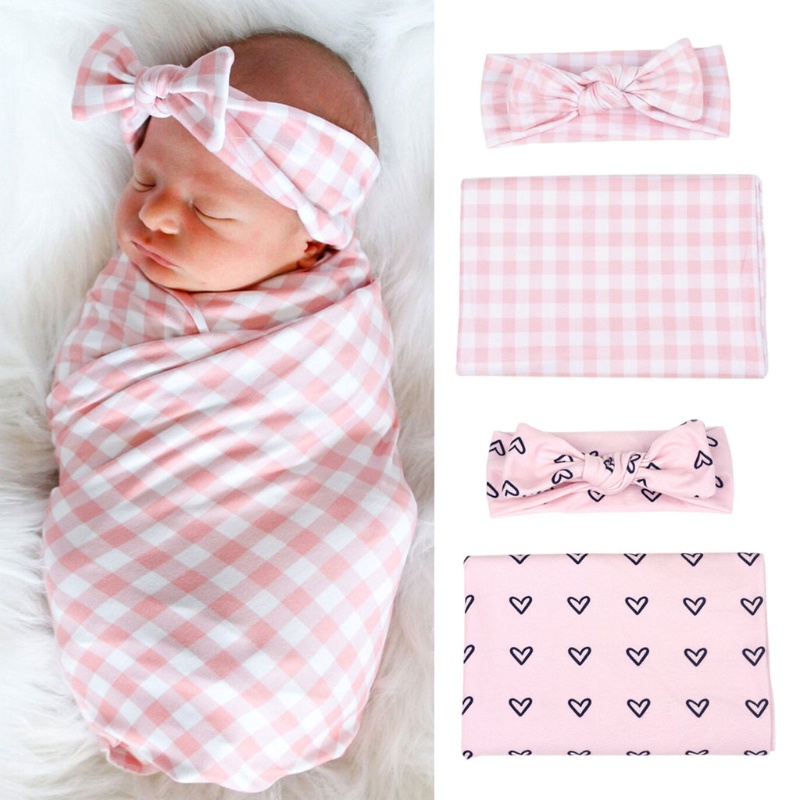 Chăn Quấn Bé Sơ Sinh Bằng Cotton Mềm Mại In Họa Tiết Xinh Xắn