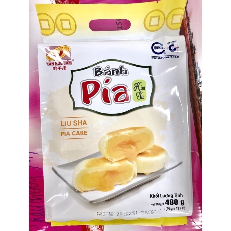 SỈ COMBO 10 Bánh Pía Kim Sa Đậu Tân Huê Viên 480gam