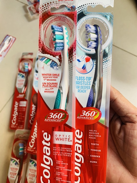 Bàn chải đánh răng colgate 360 của Mỹ