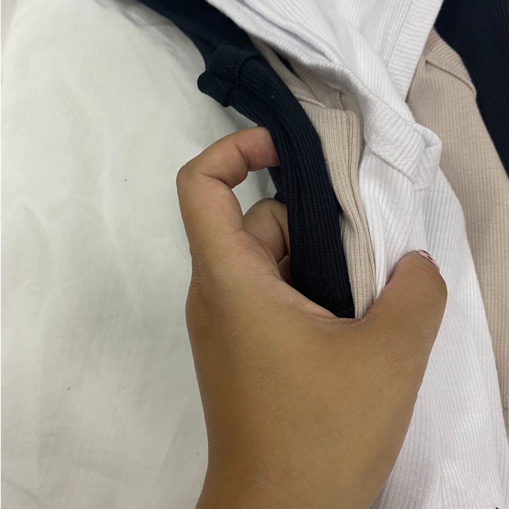 Áo Ba Lỗ Thun Tăm Nữ Dáng Croptop ⚡ Casper.Store | FREESHIP | ⚡ Áo croptop nữ thun tăm body 3 màu trơn basic