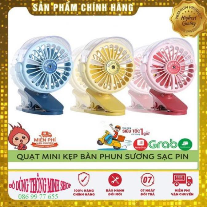 Quạt Phun Suơng Mini Sạc USB SPRAY FAN