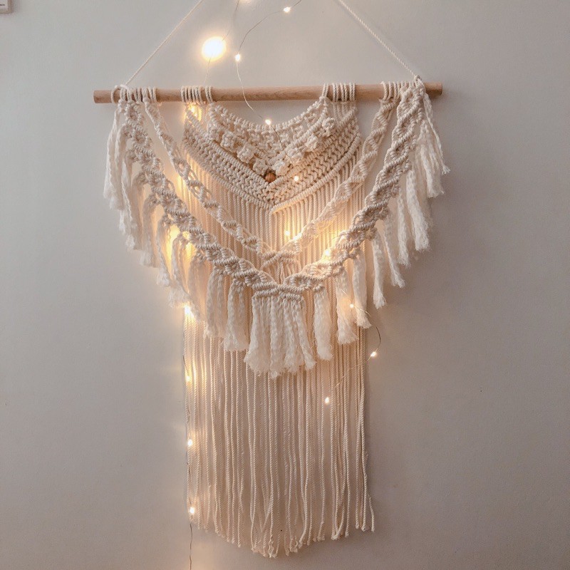 N4 mành treo tết macrame treo trang trang trí phòng dcor nội thất