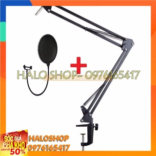 COMBO CHÂN KẸP MIC THU ÂM VÀ MÀNG LỌC