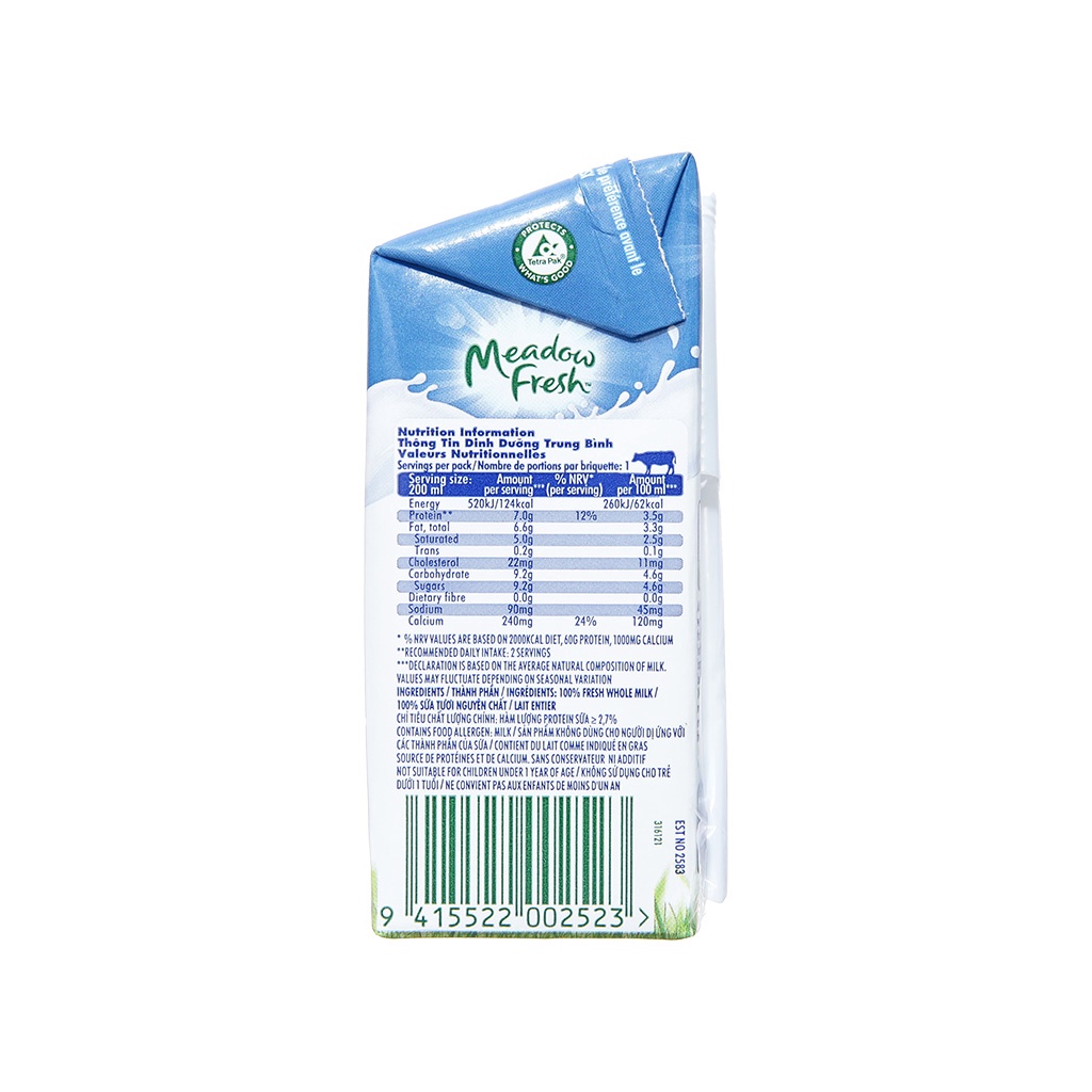 Sữa MEADOW FRESH Nguyên Kem 200ml - Sữa Úc