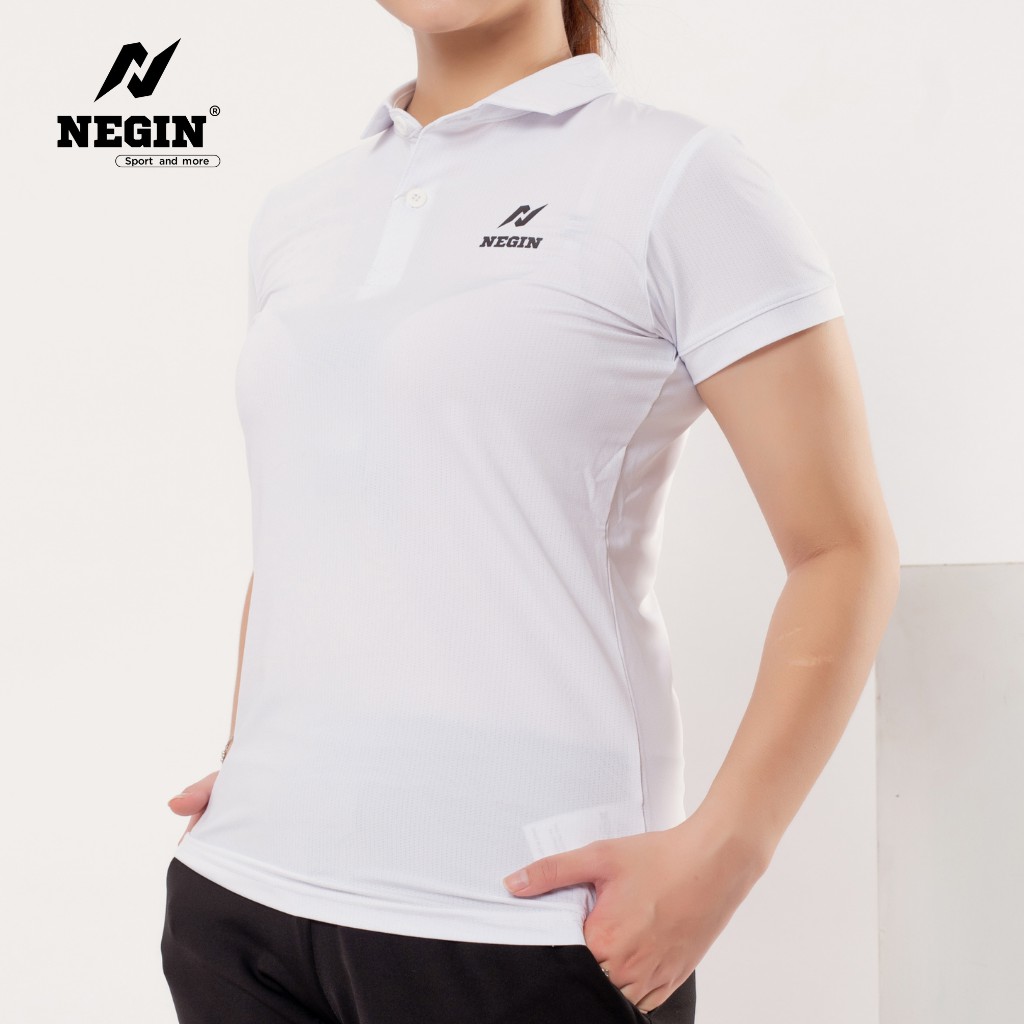 Áo Polo Nữ Thể Thao Chính Hãng NEGIN Thiết Kế Đơn Giản Basic, Chất Liệu Thoáng Mát Thấm Hút Mồ Hôi AND336W