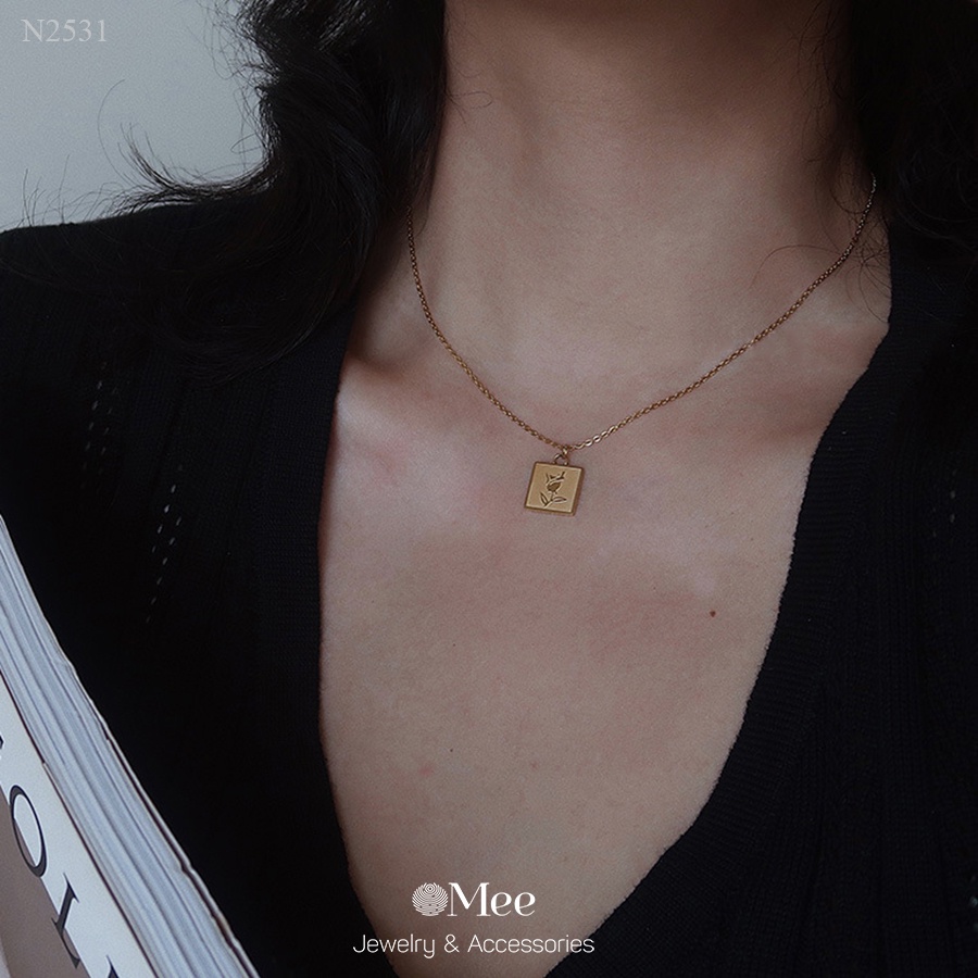 Vòng cổ hoa hồng MEE, Sister Two Layer Necklace - N2531