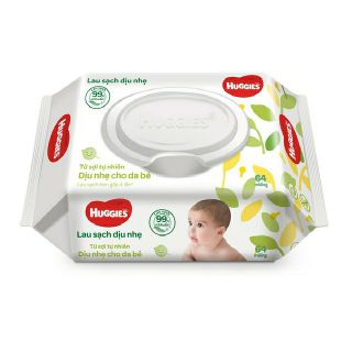 Khăn ướt Huggies không mùi - 64 miếng