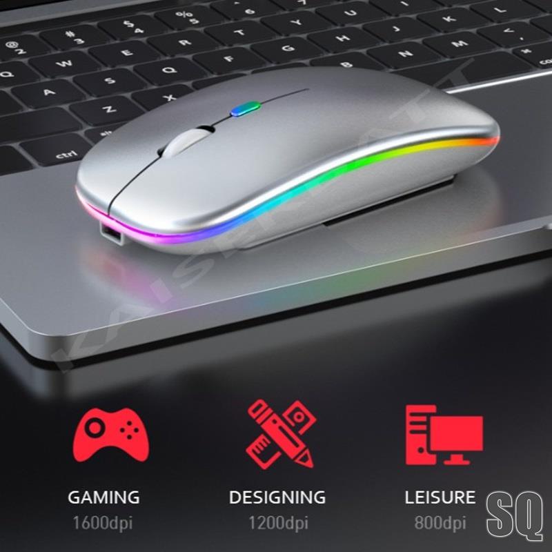Chuột không dây 2.4ghz Bluetooth 5.0 thiết kế thời trang