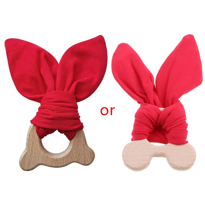 Đồ Chơi Gặm Nướu Hình Tai Thỏ Dễ Thương Cho Bé Sơ Sinh