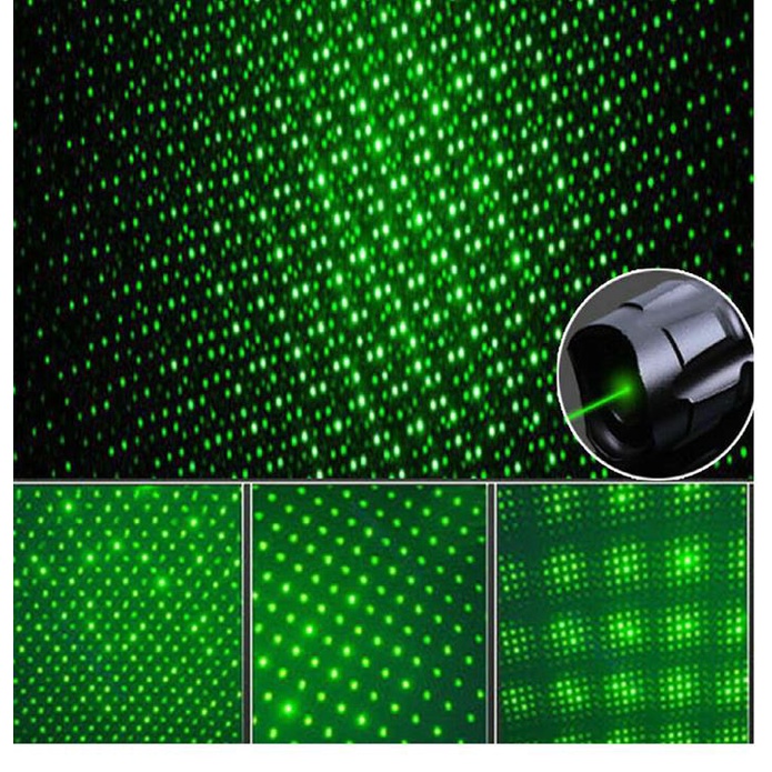 Đèn PIN Lazer - Laser FXZ 303 009 - Đèn Thuyết Trình - Đi Đêm - Tặng Thêm 5 Đầu Thay Thế