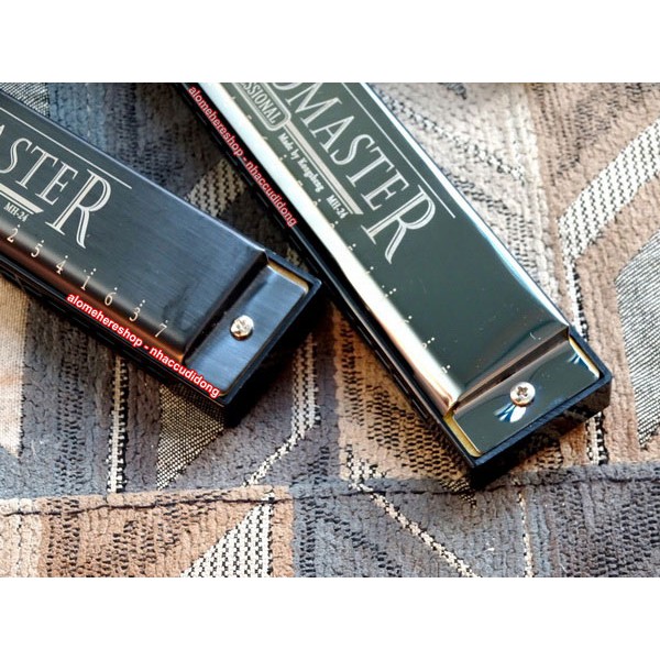 Kèn harmonica Kongsheng Tremolo Master 24 lỗ key C Đen Bóng