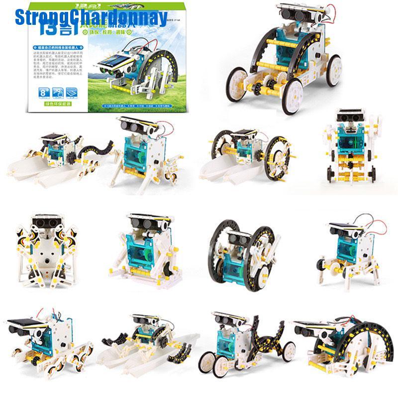 Bộ Đồ Chơi Robot Sử Dụng Năng Lượng Mặt Trời 13 Trong 1