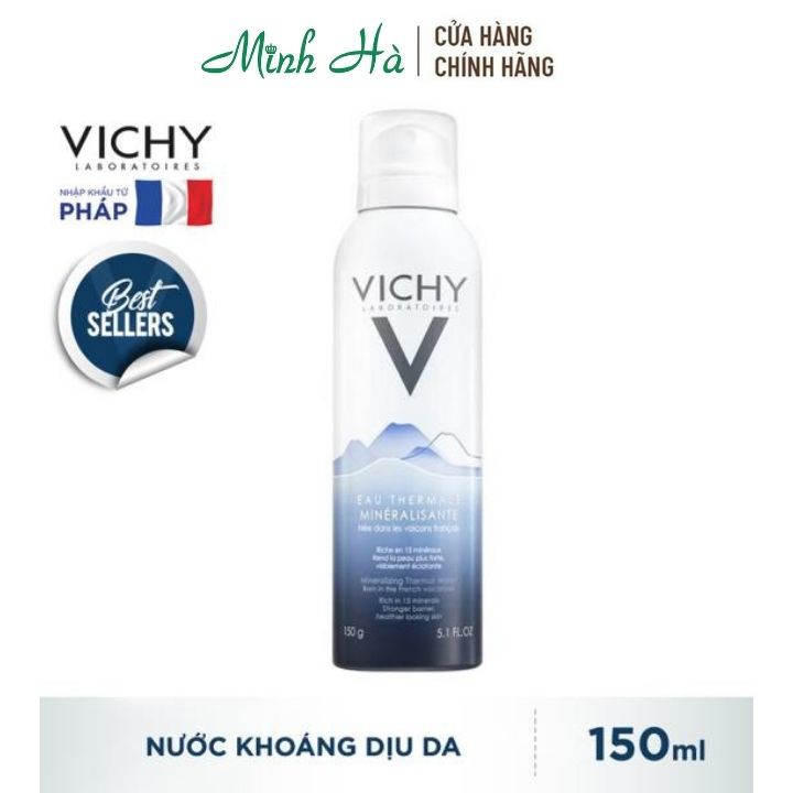 Xịt khoáng Vichy Mineralizing Thermal Water làm dịu da 150ml