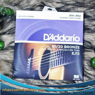 Bộ dây Đàn Guitar Acoustic - D'Addario EJ13