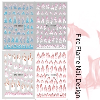 Nhãn dán, Sticker trang trí móng hoạ tiết Ngọn Lữa cá tính