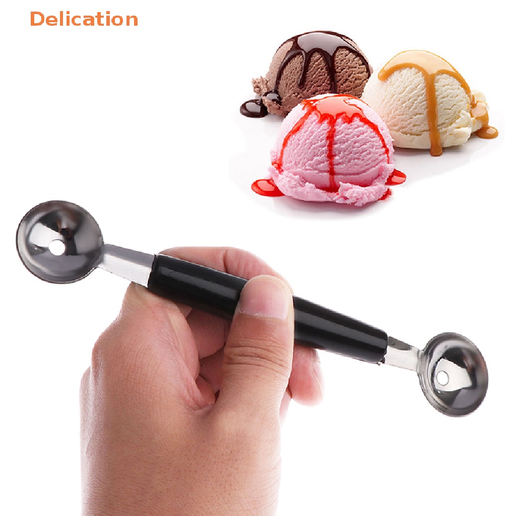 Muỗng Múc Kem / Trái Cây Hai Đầu Bằng Thép Không Gỉ Tiện Lợi Dành Cho Nhà Bếp