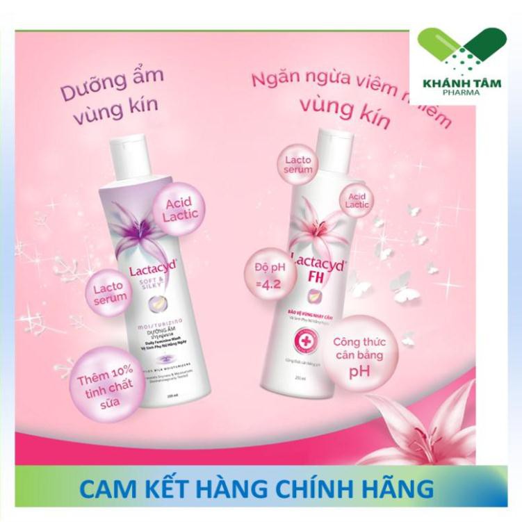 ! Dung dịch vệ sinh Lactacyd FH - Lactacyd lá trầu không ngày dài tươi mát - Lactacyd soft & silky