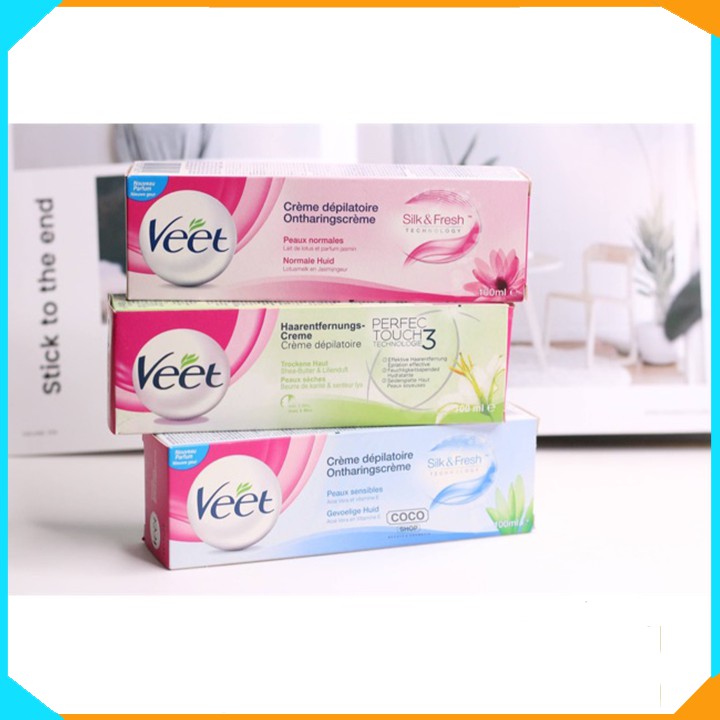 [SUPER SALE] Kem Tẩy Lông Veet Pháp 100ml - Triệt Lông Sau 3 Phút