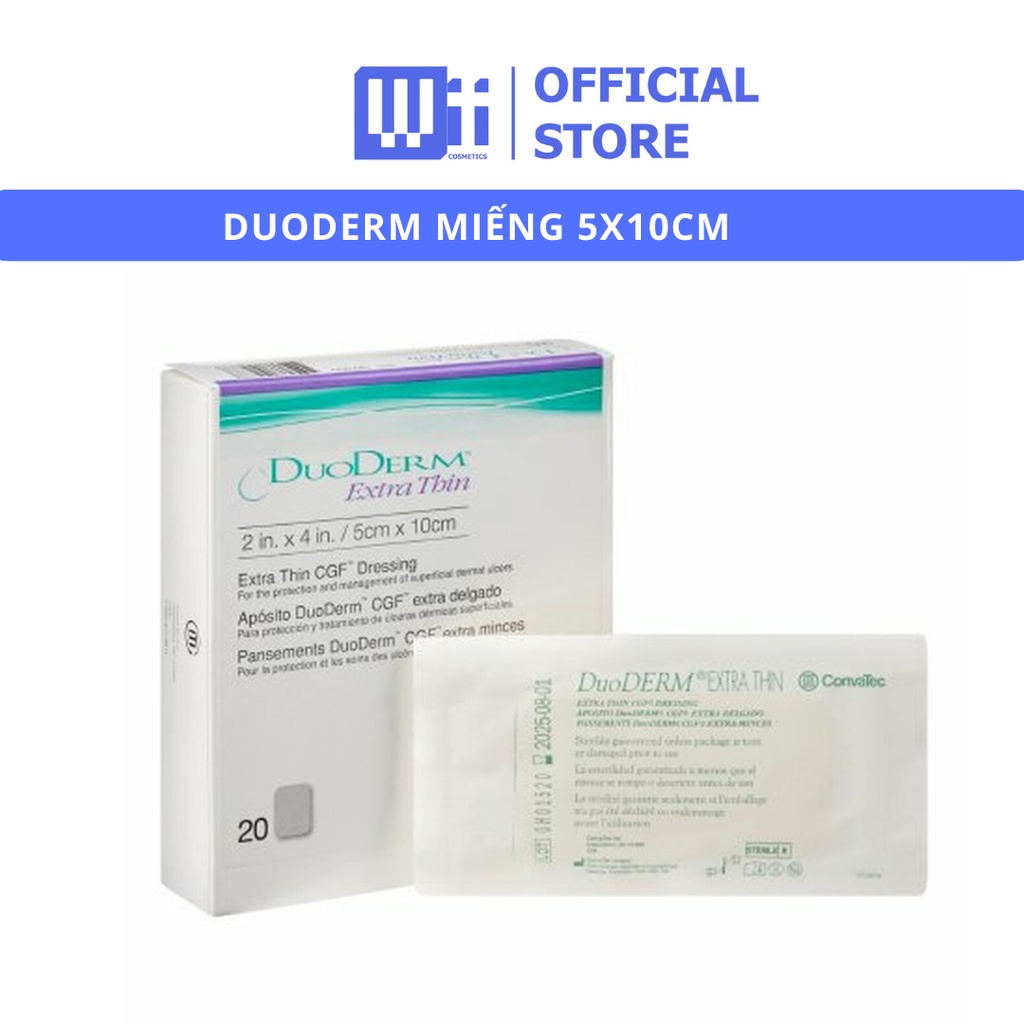 Miếng dán mụn DUODERM - Extra Thin - CHÍNH HÃNG UK 5x10cm 10x10cm 5x20cm