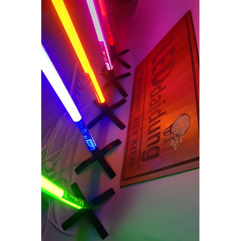 ĐÈN TUÝP LED MÀU TRANG TRÍ DÀI 1M2 18W, NỐI DÂY 3  MÉT