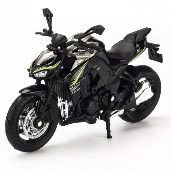 Mô hình Xe Mô Tô Kawasaki Z1000 R Green 1:18 Welly