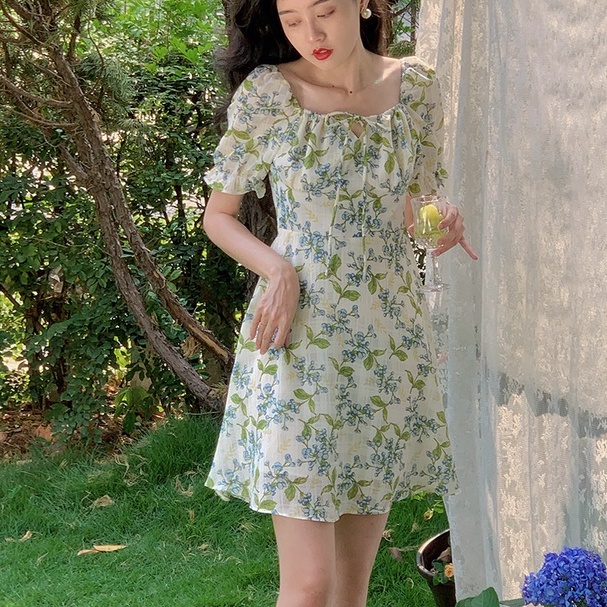 đầm dài đầm tay phồng váy hoa nhí vintage váy bầu mùa hè đầm cổ vuông đầm hở lưng đầm trễ vai đầm bigsize nữ váy nữ xinh váy đi chơi đầm đi tiệc đầm nữ