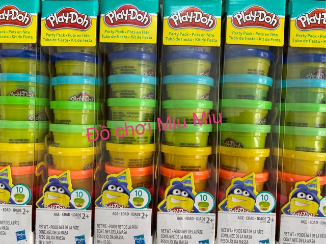 Set 10 hộp đất nặn mini Playdoh