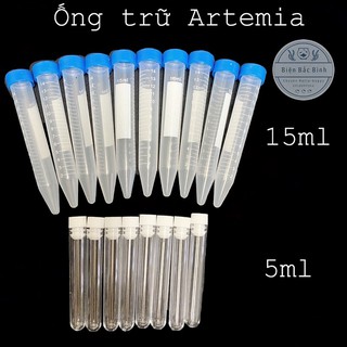 Combo 100 Ống trữ artemia, ống ly tâm falcon 5ml 15ml thumbnail