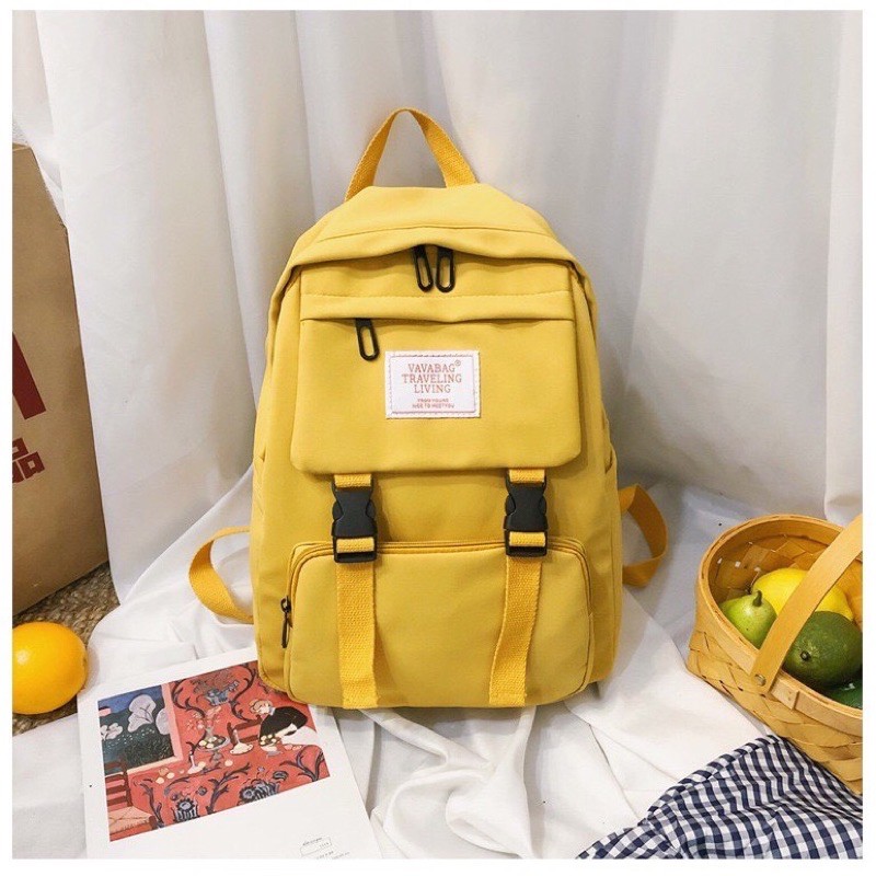 Balo Thời Trang Nam Nữ - Balo Đi Học MHM 2 Khoá