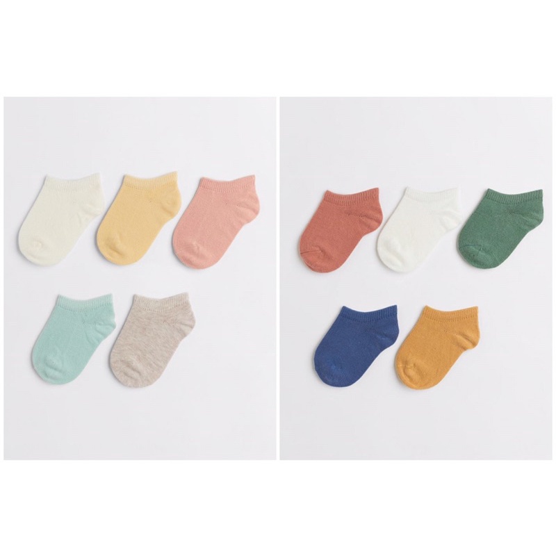 Set 5 đôi tất lười cho bé gái và trai săn sale
