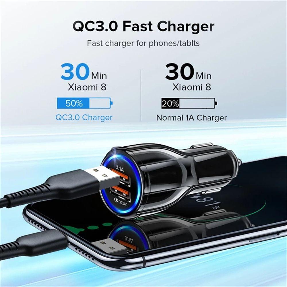 Tẩu Sạc Điện Thoại Kiêm Bật Lửa Thuốc Lá Hai Cổng USB Dành Cho Xe Hơi