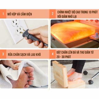 🌄SALE 🌴ĐÈN ĐÁ MUỐI HYMALAYA tác dụng trực tiếp lên các huyệt đạo lòng bàn chân, Giảm stress trị nhiều bệnh