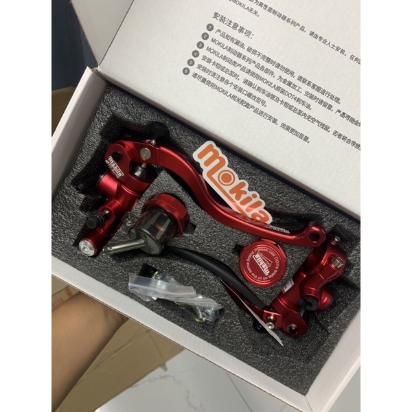 (1 đôi )Tay phanh tay thắng bình dầu rời MOKILA nhôm cnc gắn mọi loại xe