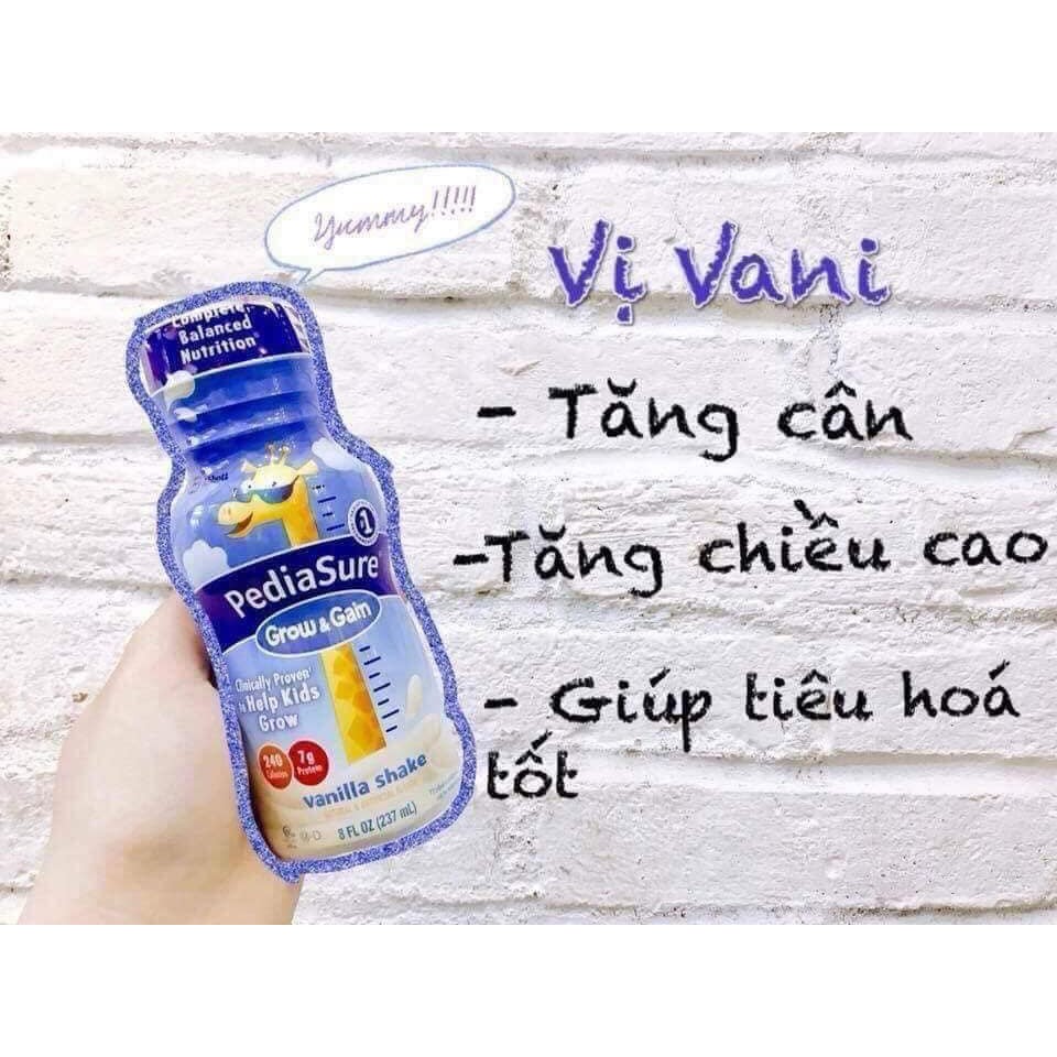 Sữa nước PediaSure Grow& Gain nước vị vani