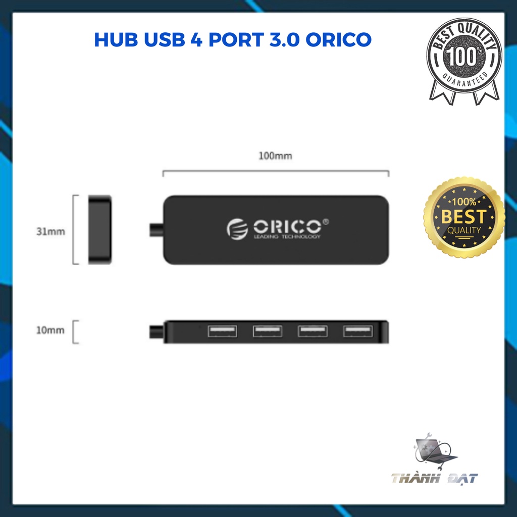 Hub USB,Bộ Chia USB 4 Cổng 2.0 Orico FL01 - HUB USB 4 Port - Hàng Chính Hãng