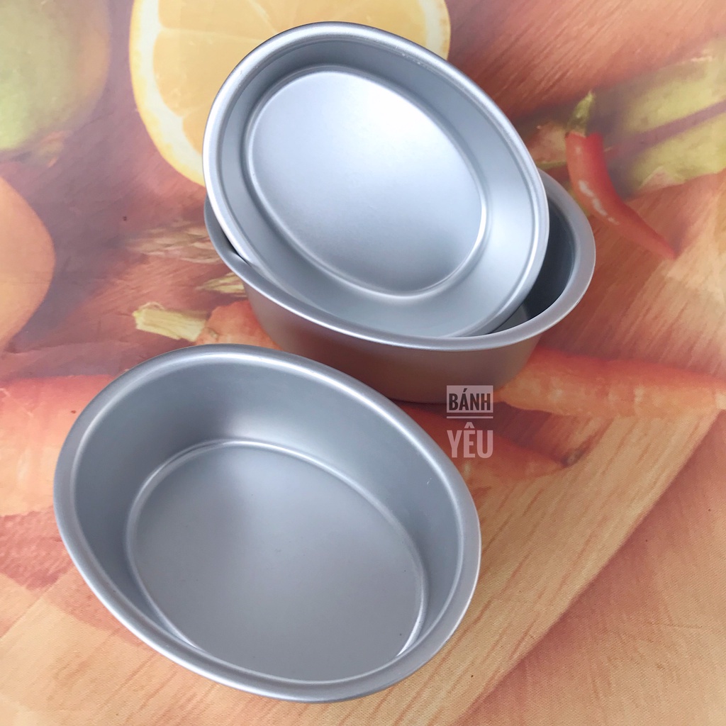 Khuôn Bánh Oval Nhôm Đúc Mini