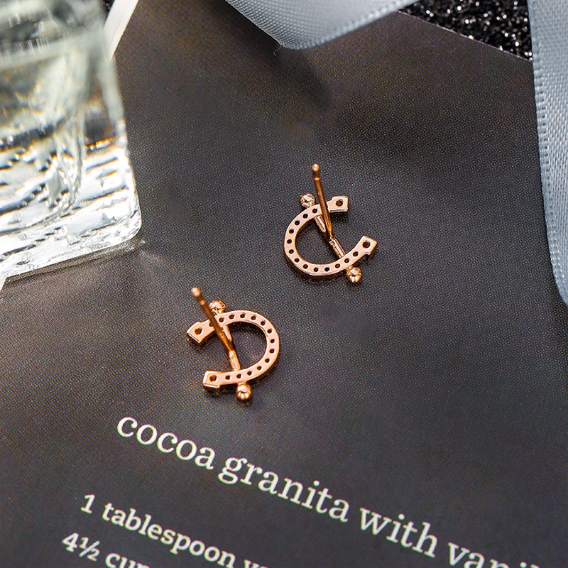 XiaoboACC Dây Chuyền / Hoa Tai Phong Cách Phim Hạ Cánh Nơi Anh Với Kim Xỏ Bằng Bạc 925 Khảm Đá Sang Trọng