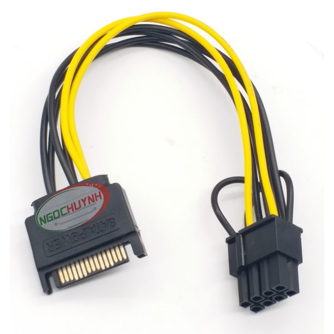 Cáp chuyển nguồn Sata ra đầu nguồn 8 Pin VGA