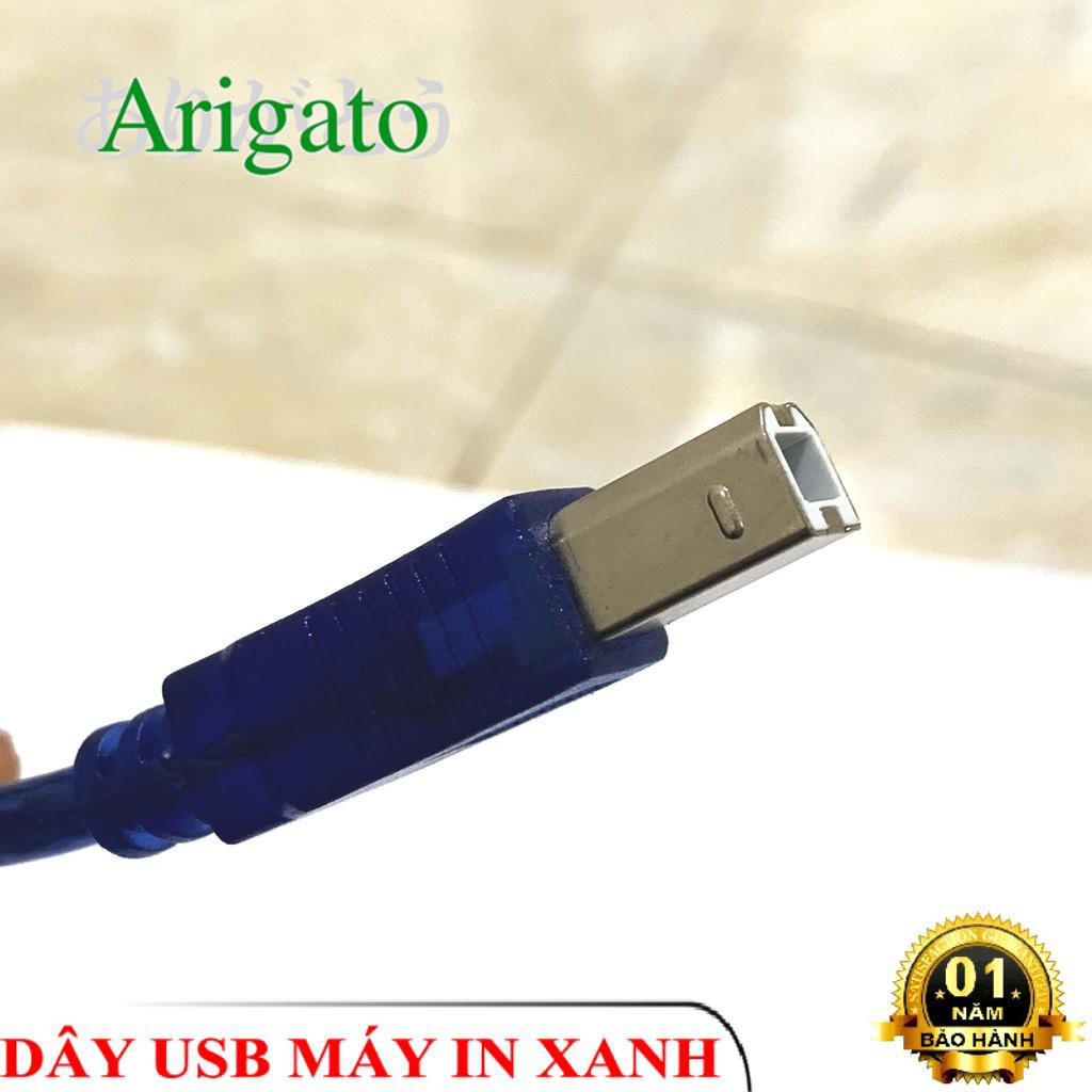 Dây USB Máy In 10m Xanh ARIGATO Đảm Bảo Chất Lượng