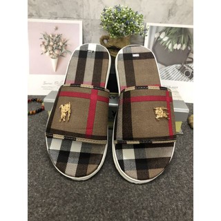 DPA  dép nam bản ngang kẻ đỏ thời trang trẻ trung