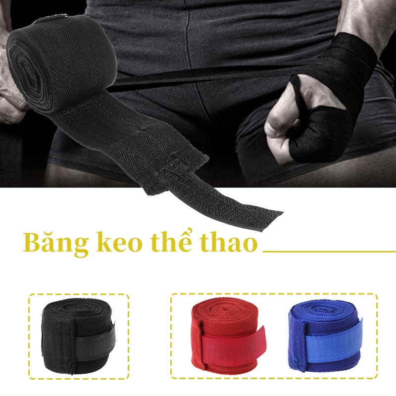 ( 1 cặp 5M) Băng Đa Boxing Co Dản Cuốn Tay,Băng Quấn Tay Đấm Bốc Võ Thuật,Dây quấn tay cao