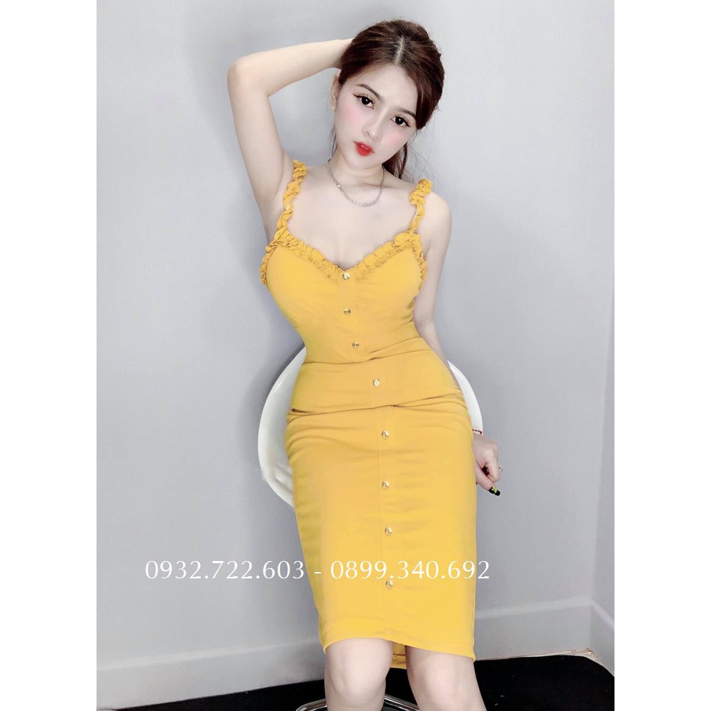Đầm Body Sexy Hai Dây Cánh Tiên | BigBuy360 - bigbuy360.vn