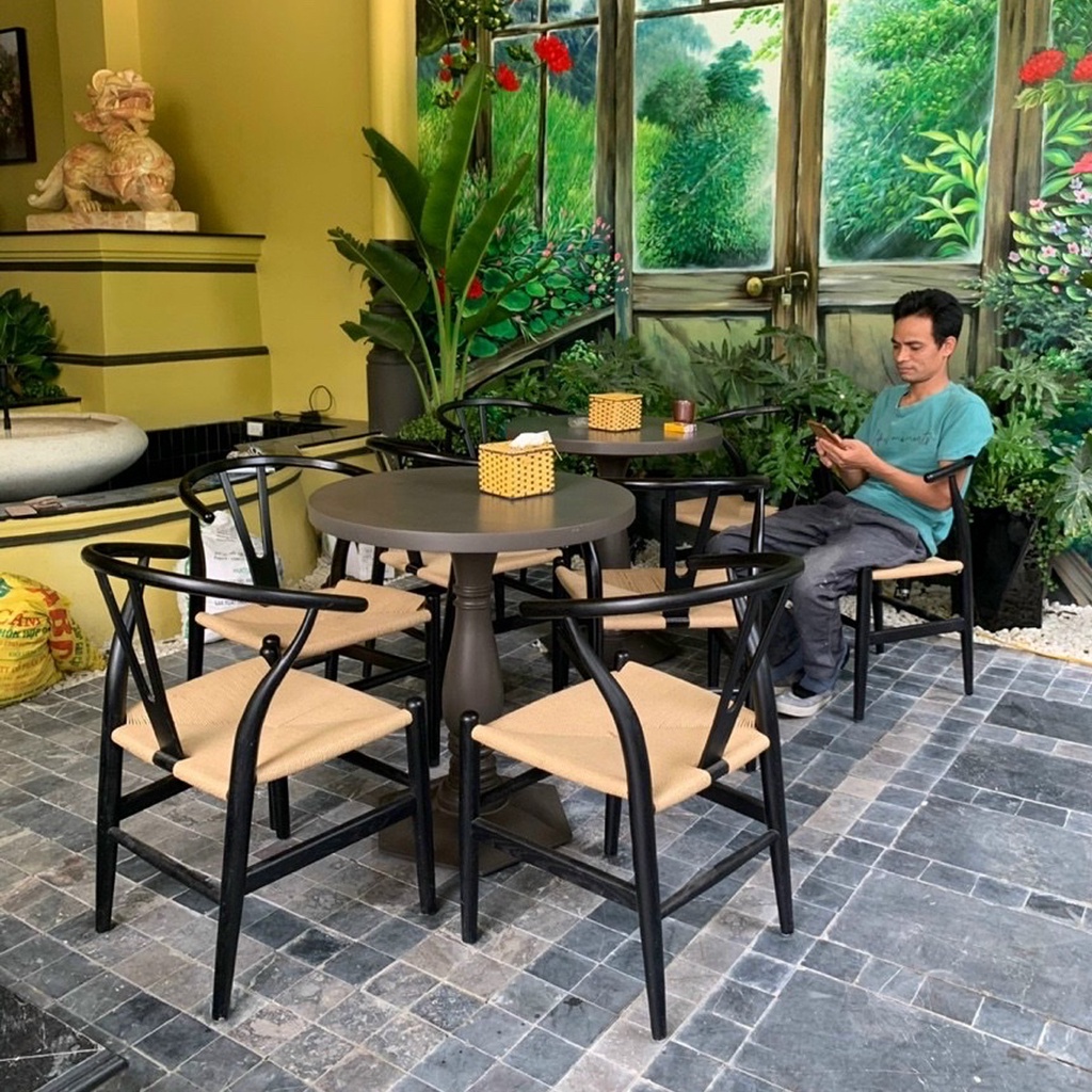 Ghế WISHBONE đan dây