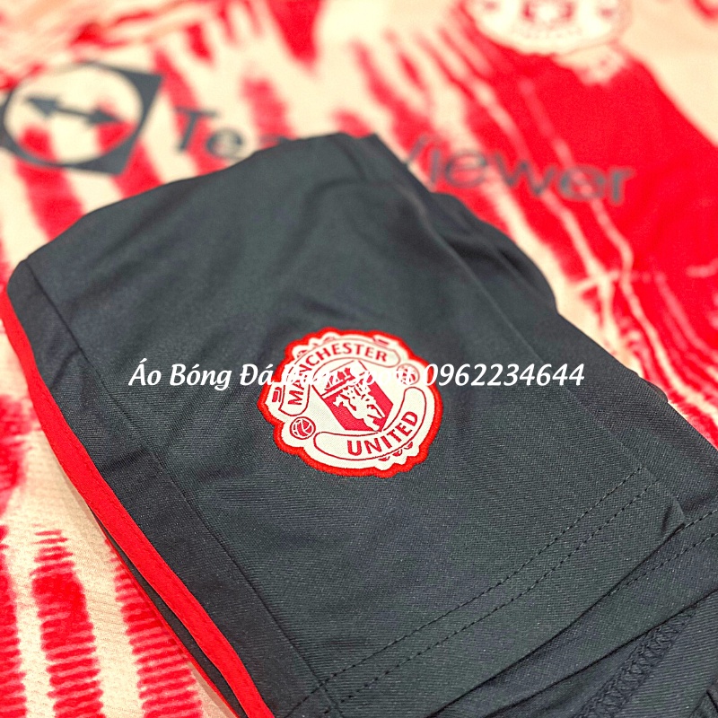 Bộ Áo Đá Banh Dài Tay Mu Đỏ Cao Cấp Thun Thái , Bộ Áo Bóng Đá Dài Tay Chất Liệu Thái Thấm Hút Mồ Hôi