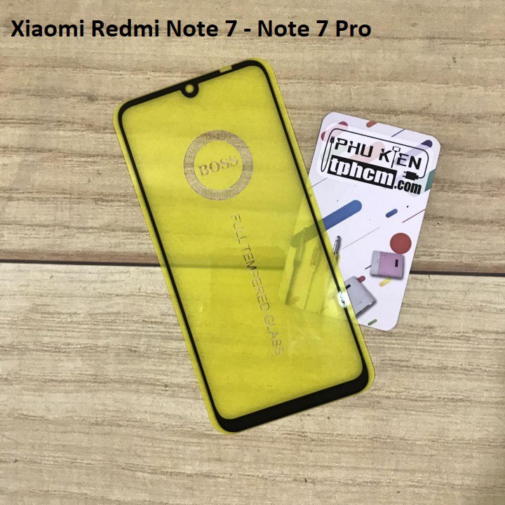 Dán cường lực Full màn hình Full keo Xiaomi Redmi Note 7 - Note 7 Pro