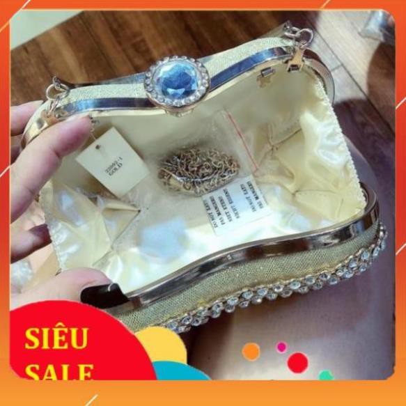 👏TÚI VÍ CẦM TAY -🍀CLUTCH CẦM TAY ĐÍNH ĐÁ🌸 .