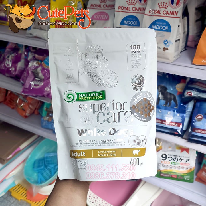 Thức ăn cho chó lông trắng Superior Care Adult Thịt Cừu túi 1.5kg