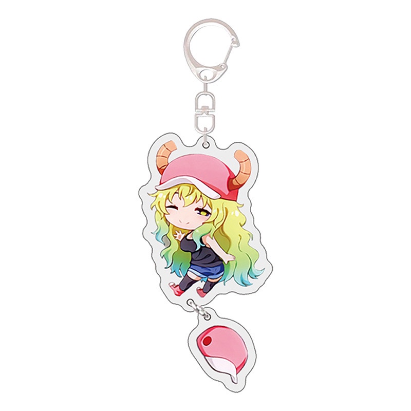 Móc khóa acrylic hình nhân vật Anime Kobayashi San Chi No Maid Dragon Maid Kobayashi 's Dragon Maid Kanna Kamui