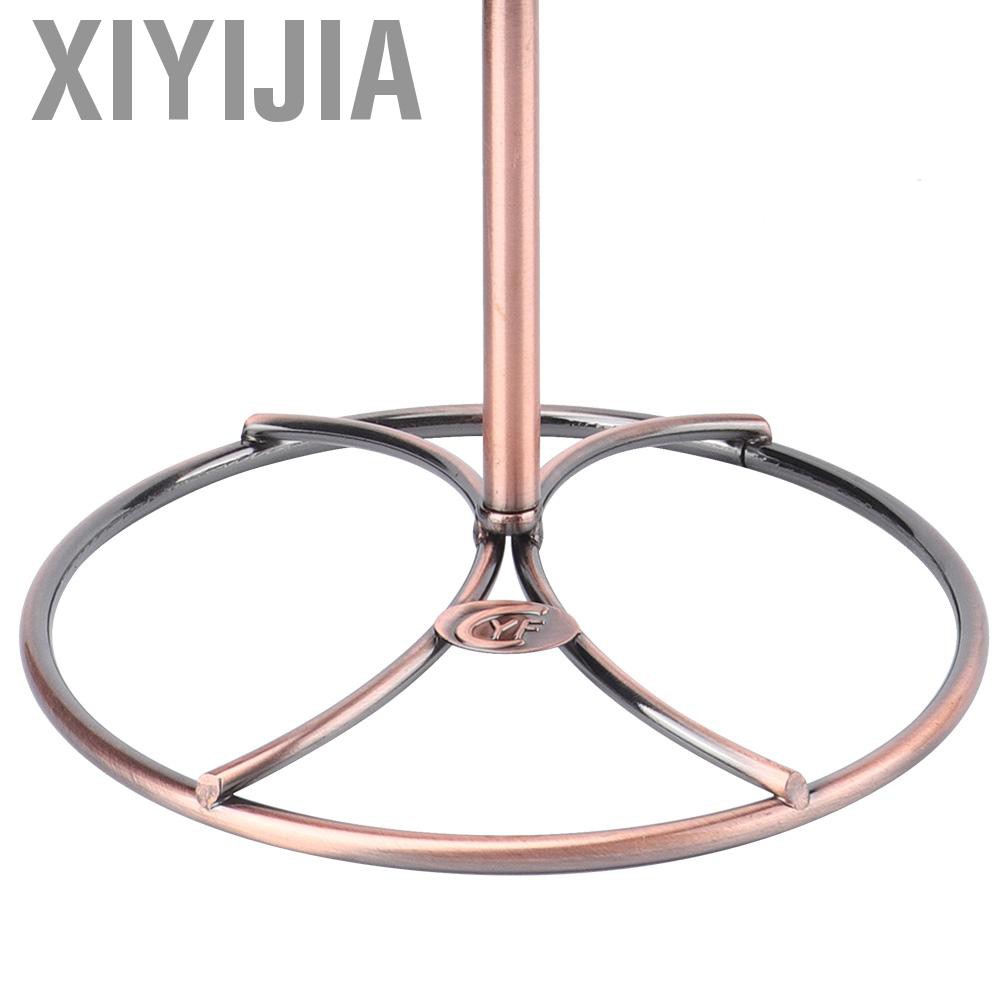 Xiyijia Straight Retro Style Wine Glass Rack Holder Cup Hanging Shelf Organizer for Home Bar Restaurant