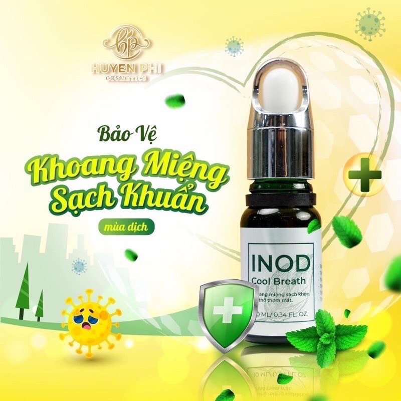 Inod Hôi Miệng Huyền Phi Cool Breath Chính Hãng - Serum Hôi Miệng Sạch mảng bám răng, vôi răng, sâu răng